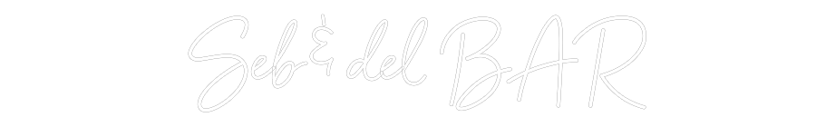 Custom Neon: Seb & del BAR