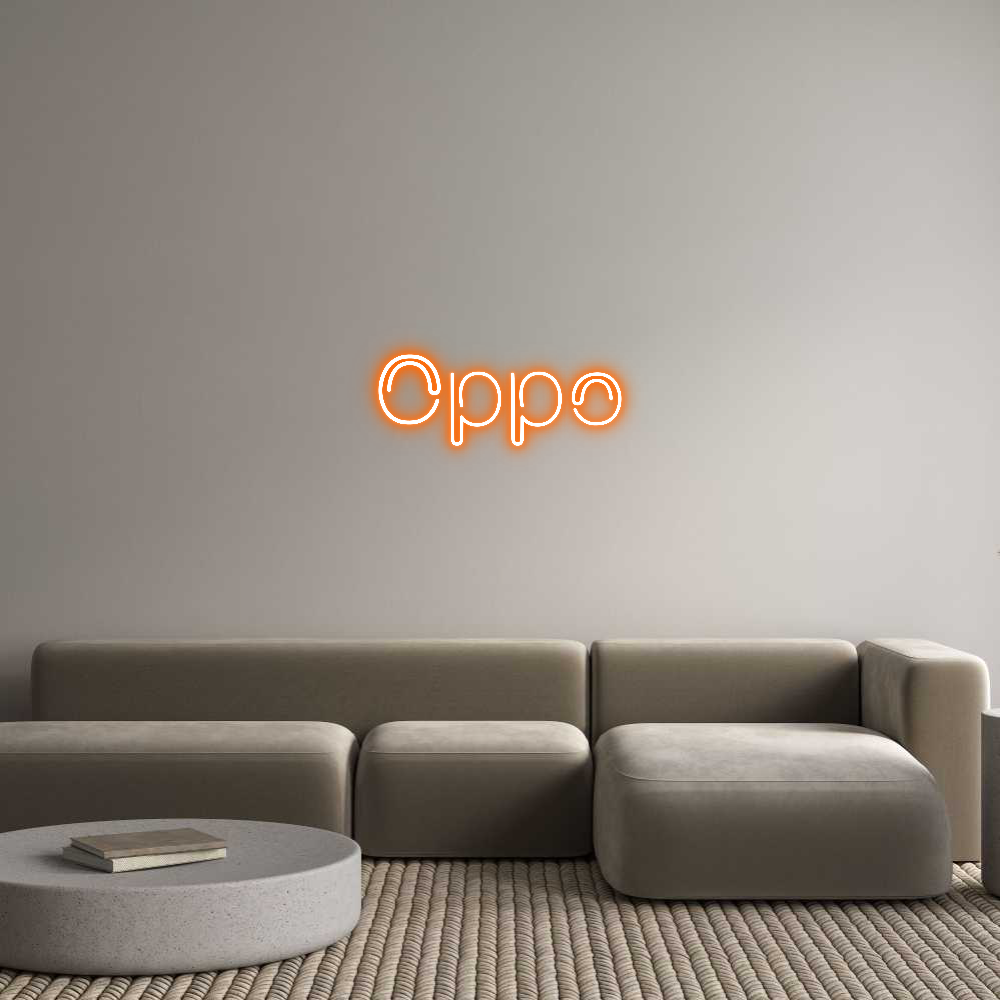 Anpassad LED ljusskylt: Oppo