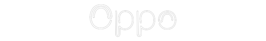 Anpassad LED ljusskylt: Oppo