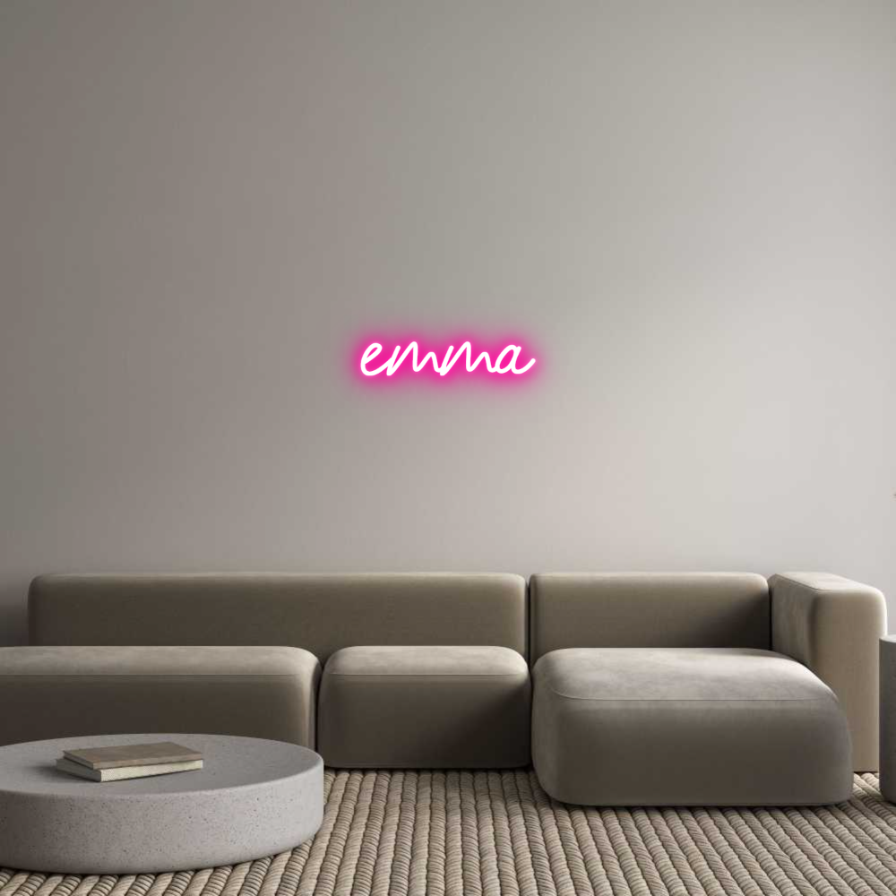 Anpassad LED ljusskylt: Emma