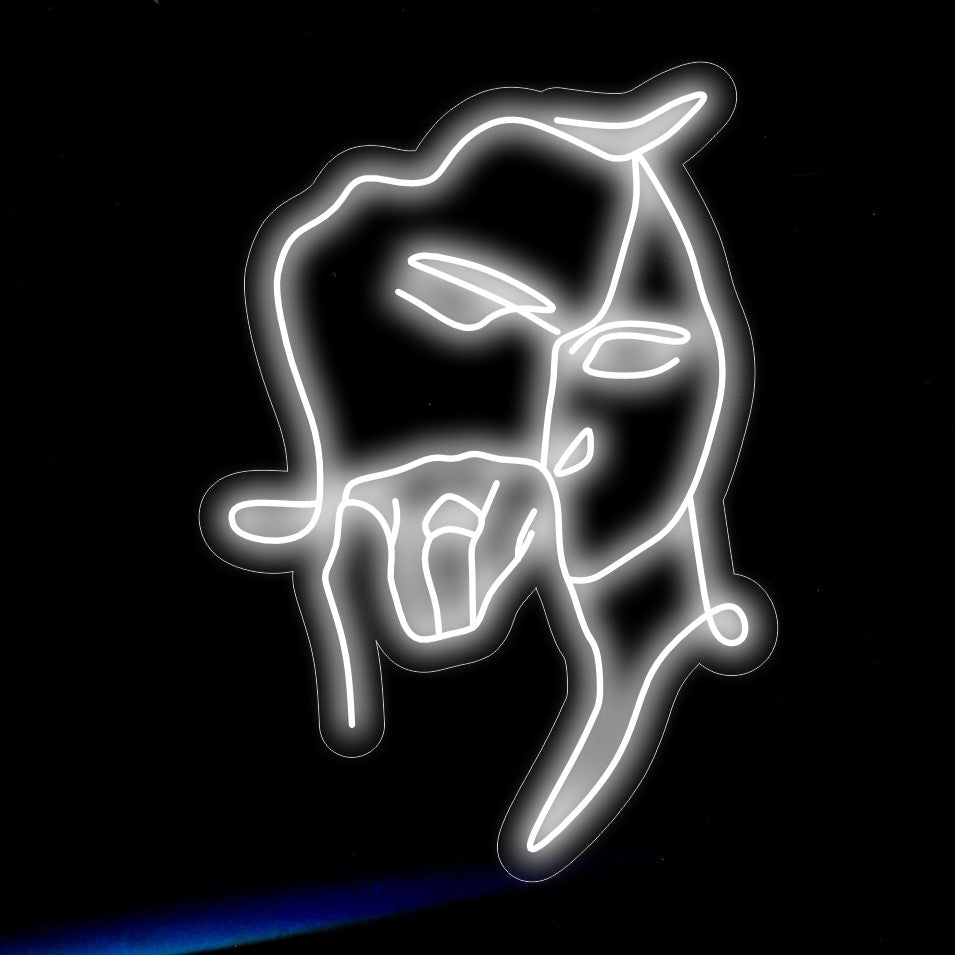 "Abstract Lover Art Neon Sign" - Ett romantiskt neonljus med abstrakta element, som uttrycker kärlek och anslutning genom modern konst, vilket förbättrar atmosfären i ditt vardagsrum.