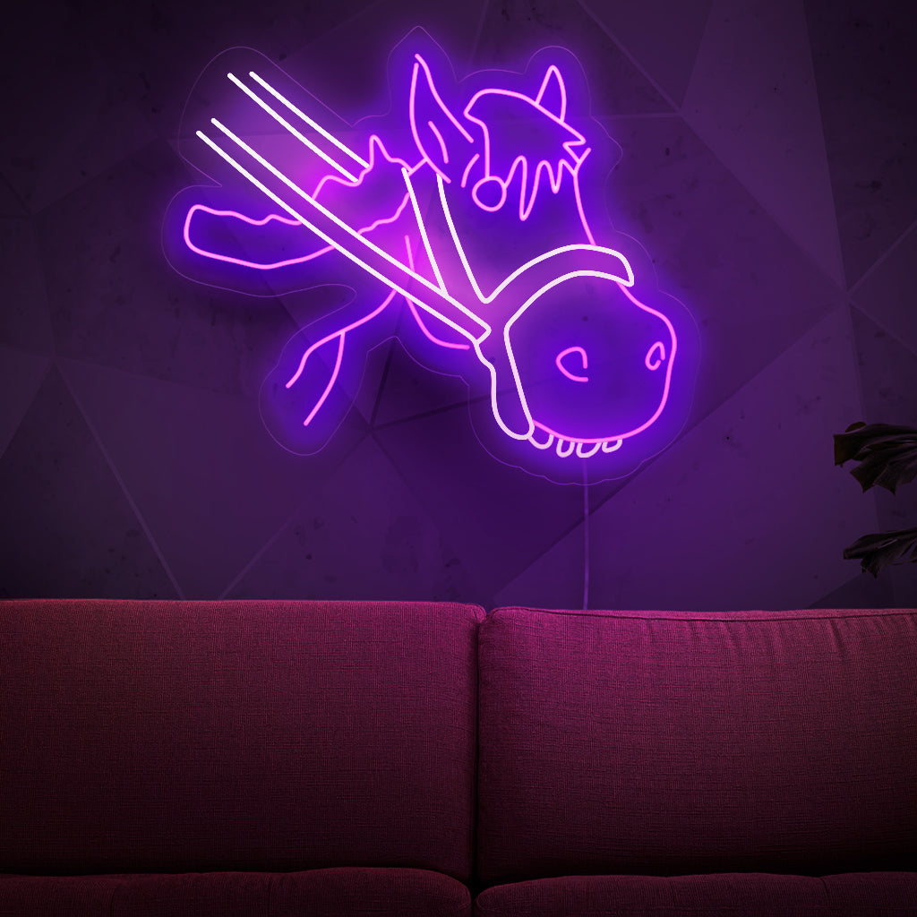 "Cute Donkey Neon Sign" är ett härligt och nyckfullt val för djurälskare. Detta neonljus visar upp en förtjusande åsna som ger charm och karaktär till ditt utrymme.