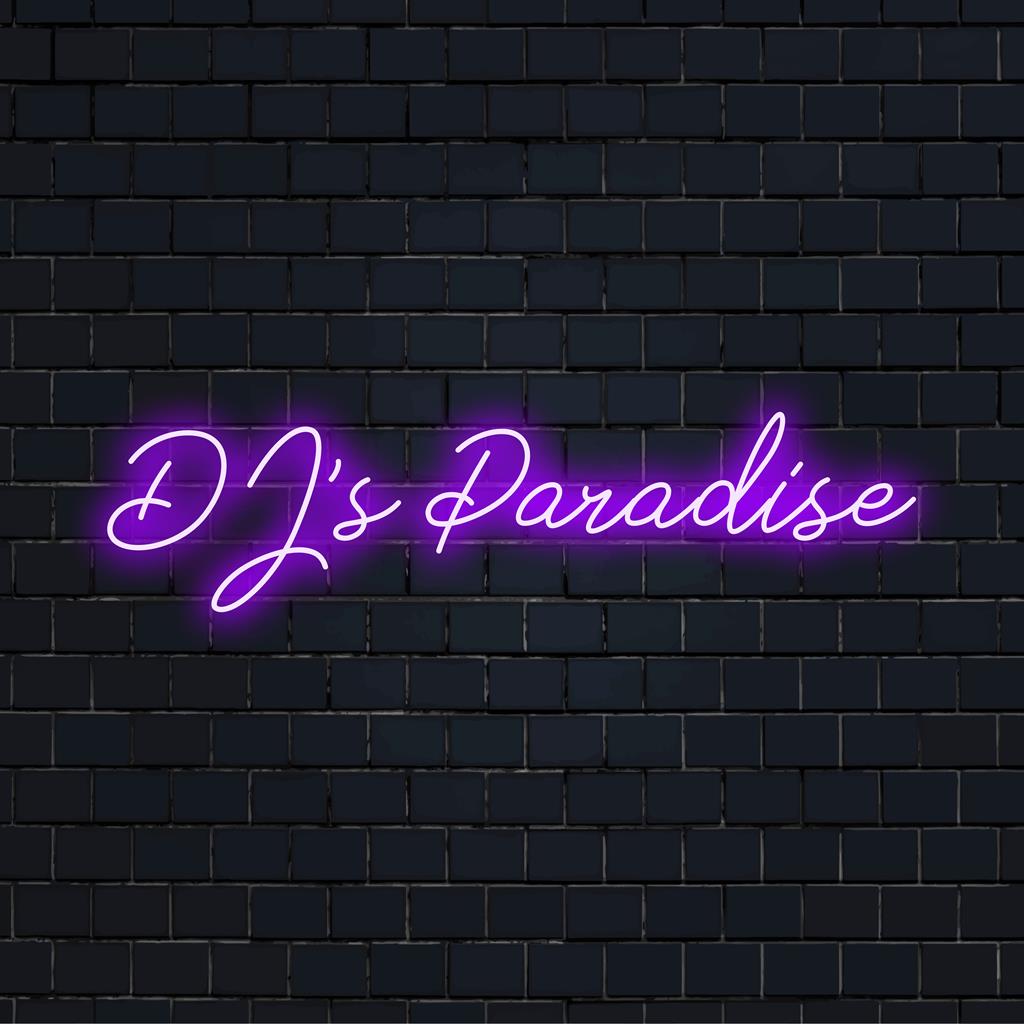 Skräddarsydd LED-neonskylt för DJ's Paradise ��� en levande ljuskonst perfekt för att skapa en livlig atmosfär i alla utrymmen.
