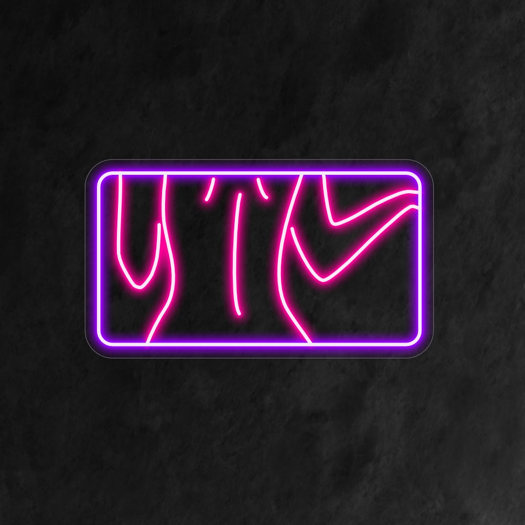 "Female Back Neon Sign" lyser upp med ett elegant sken, perfekt för modestudior och utrymmen som hyllar tjusningen av feminin estetik och lägger till en touch av skönhet till atmosfären.