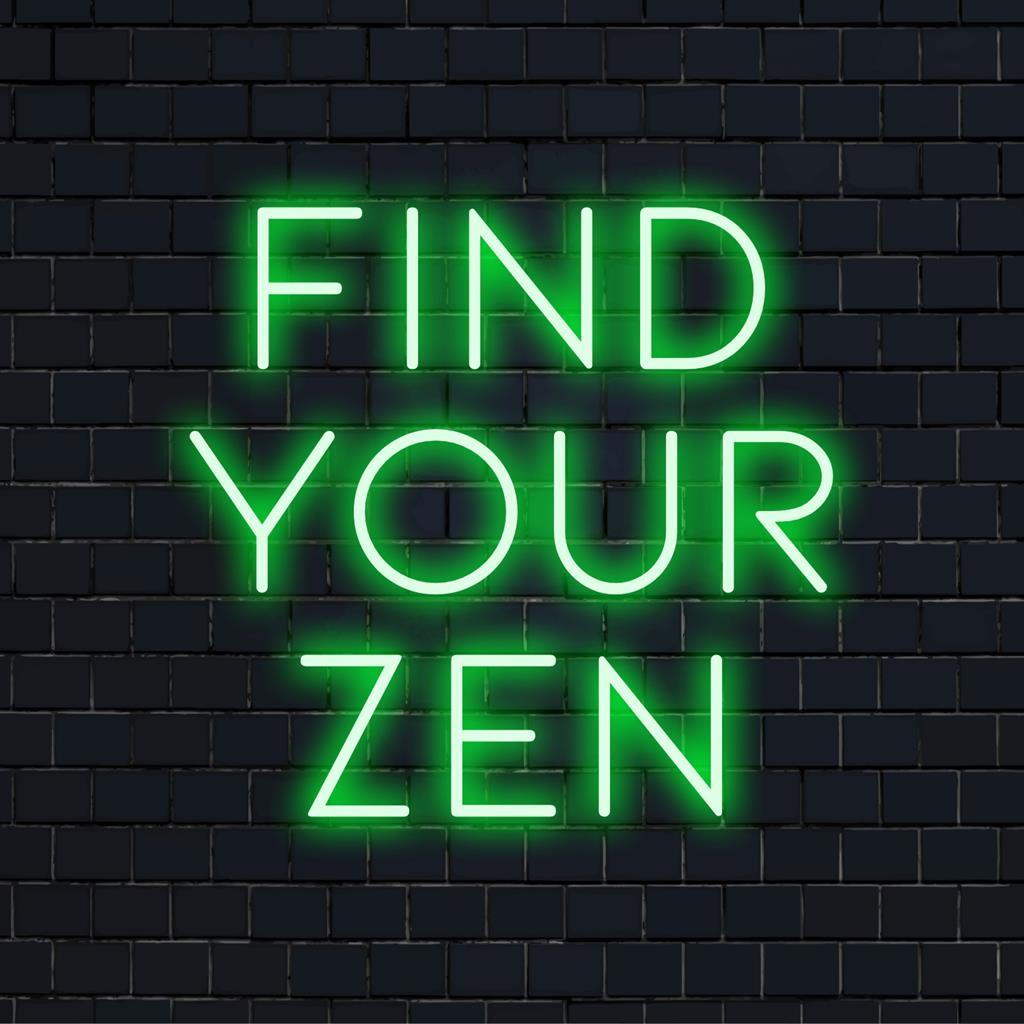 Skräddarsydd LED neonskylt i lugnande nyanser, perfekt för att skapa en fridfull atmosfär i alla utrymmen. Neonljus dekorkonst.