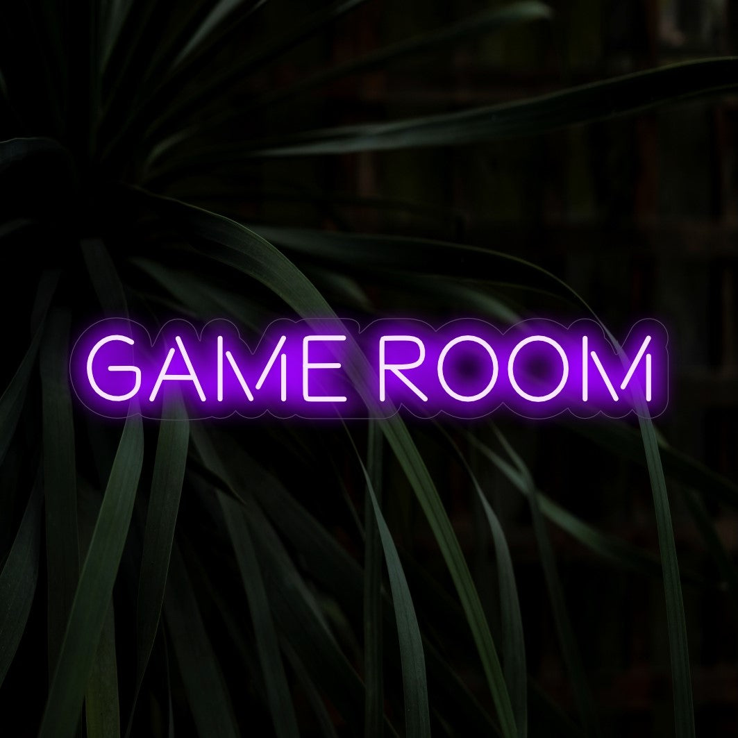 "Game Room Neon Sign" - Pulserande av spänning, en samlingspunkt för spelrum och underhållningsutrymmen, som förstärker spänningen med speläventyr.