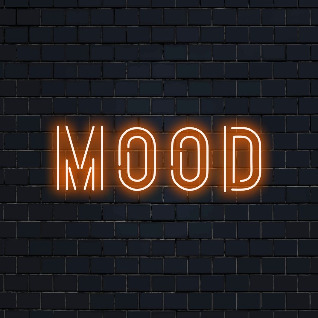 "MOOD Neon Sign" är ett trendigt och mångsidigt tillägg för utrymmen som vill uttrycka och sätta stämningen. Lys upp med stil och attityd!