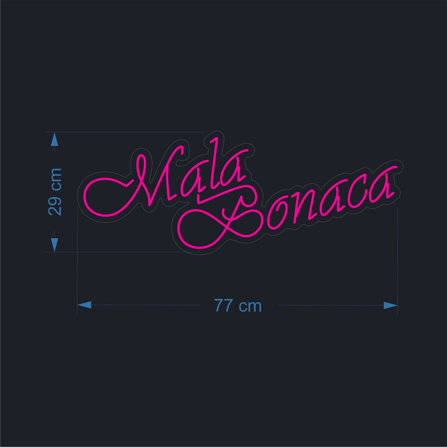 Mala Bonaca Neon Sign