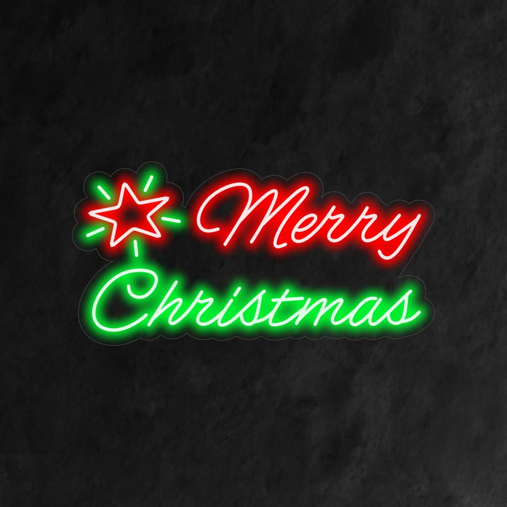 "Merry Christmas Neon Sign" är ett tidlöst och festligt tillskott till din inredning med semestertema. Ett neonljus som utstrålar julens värme och anda.
