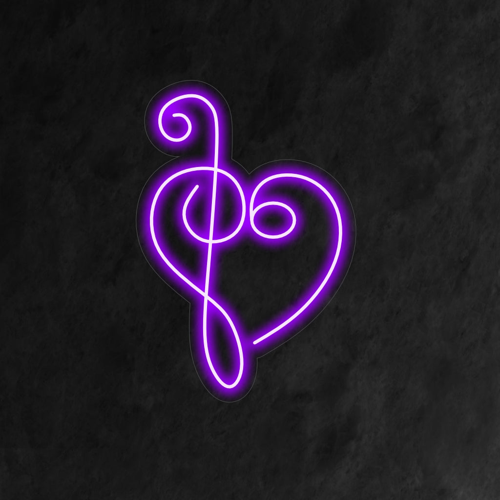 "Musical Notes Heart Neon Sign" är ett harmoniskt och melodiskt tillägg, perfekt för utrymmen som hyllar kärleken till musik. Lys upp med musikalisk passion!
