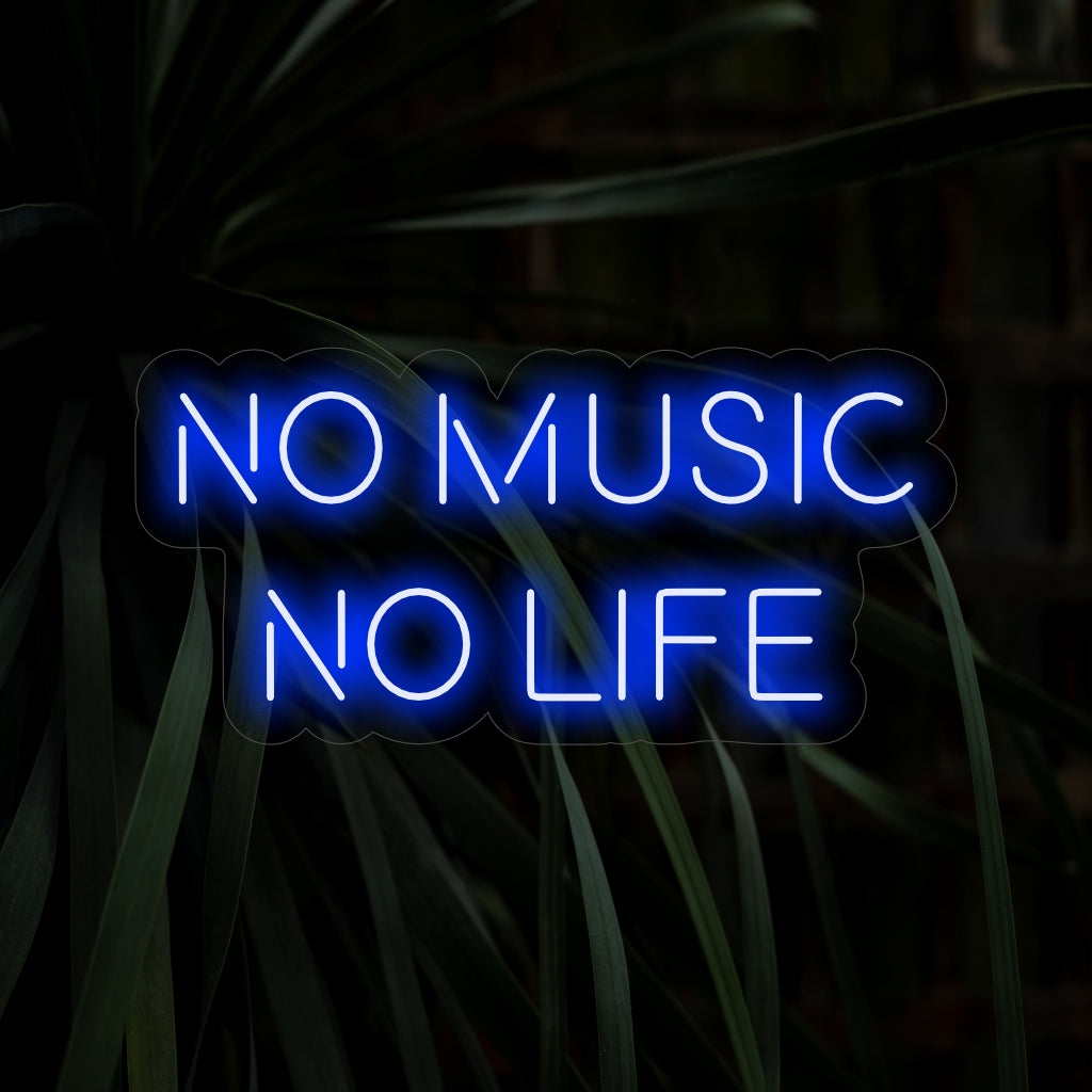 "No Music No Life Neon Sign" är ett musikaliskt och levande tillägg, perfekt för utrymmen som hyllar musikens kraft. Lys upp med melodisk inspiration!
