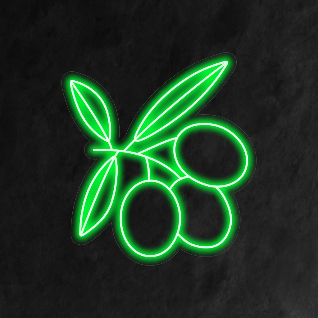 "Olive Branch Neon Sign" är ett naturinspirerat och elegant tillskott till din inredning. Ett neonljus som symboliserar frid och överflöd med en klassisk olivkvistdesign.