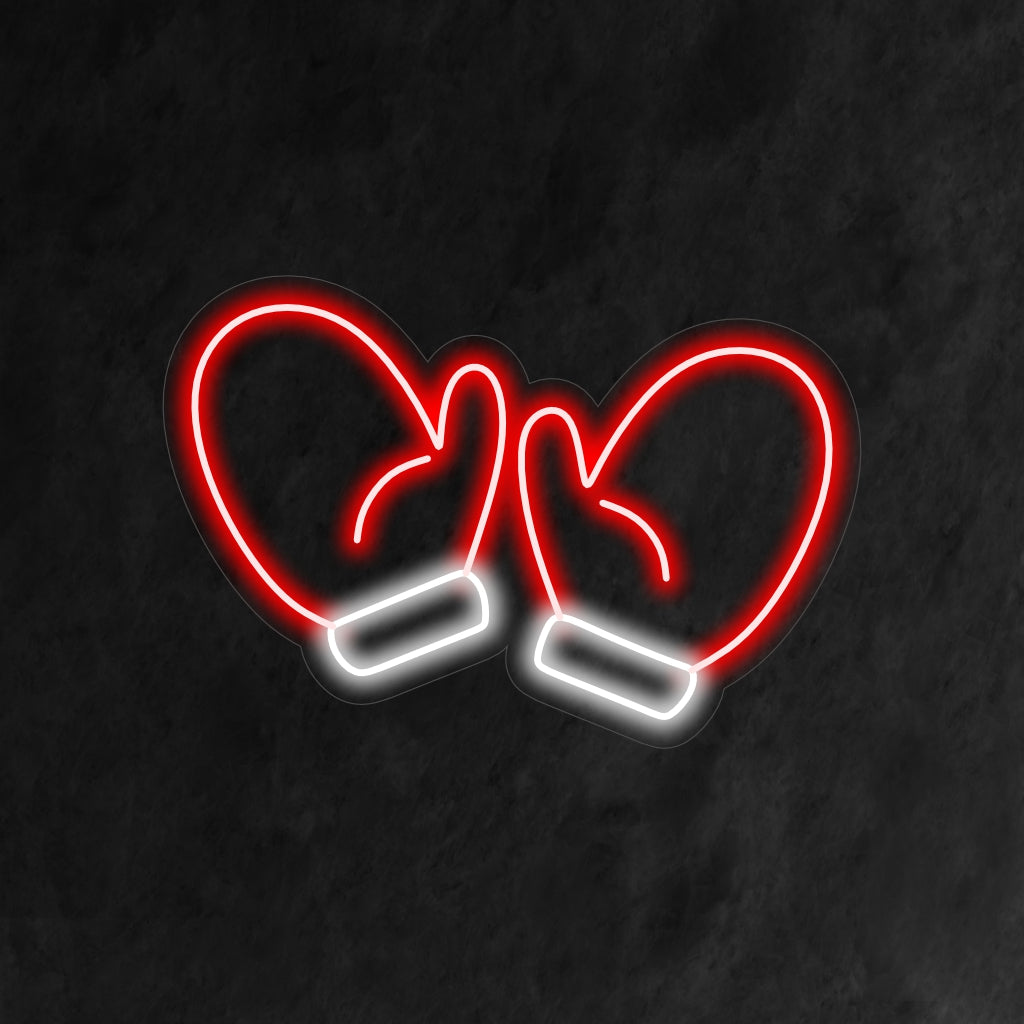 "Pair Winter Gloves Neon Sign" är ett mysigt och säsongsbetonat tillägg, perfekt för utrymmen som fångar vinterns värme och komfort. Lys upp med en touch av kallväderscharm!