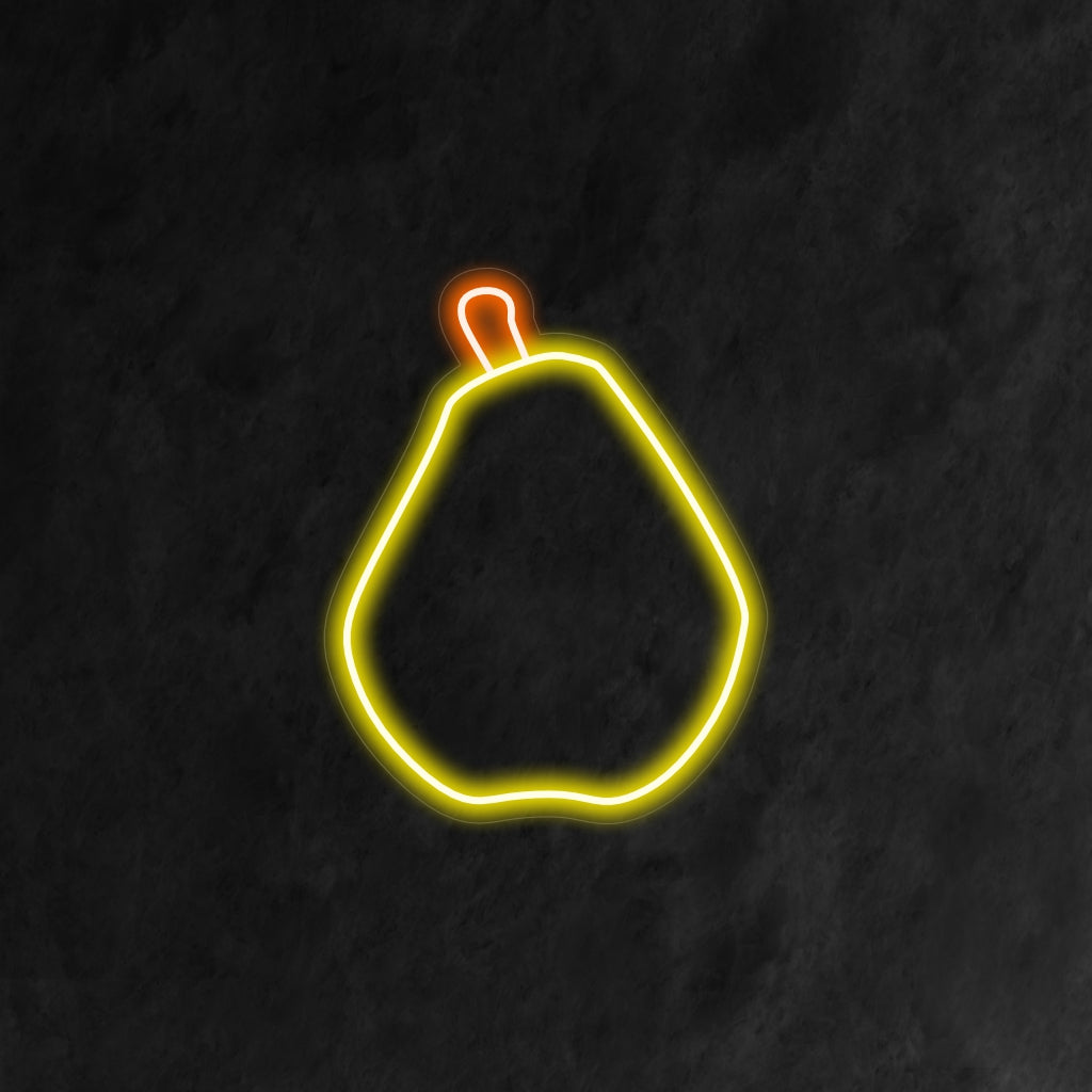 "Pear Neon Sign" är ett fruktigt och uppfriskande tillskott till din interiör. Ett neonljus som framhäver enkelheten och skönheten hos ett moget päron.
