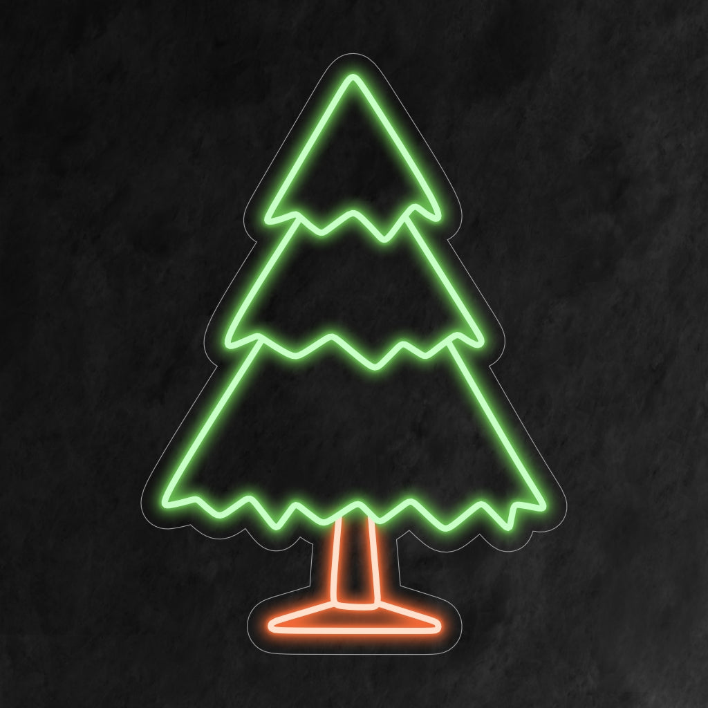 "Pine Tree Christmas Neon Sign" är ett festligt och klassiskt tillägg, perfekt för utrymmen som fångar julgranens tidlösa charm. Lys upp med semesterkänsla och vintergrön skönhet!