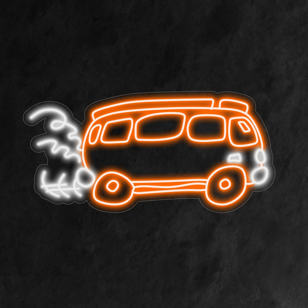 "Retro Bus Neon Sign" utstrålar nostalgi med sin vintagedesign som ger en charmig och unik touch till din inredning."