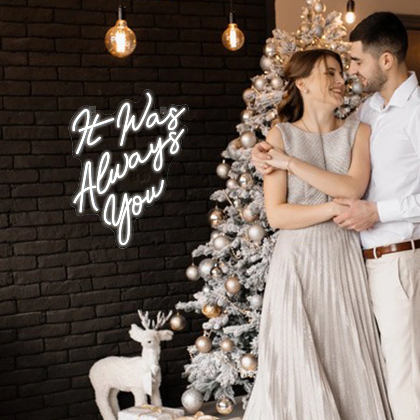 Det Var Alltid Du 5V USB Neonskylt - Prisvänlig