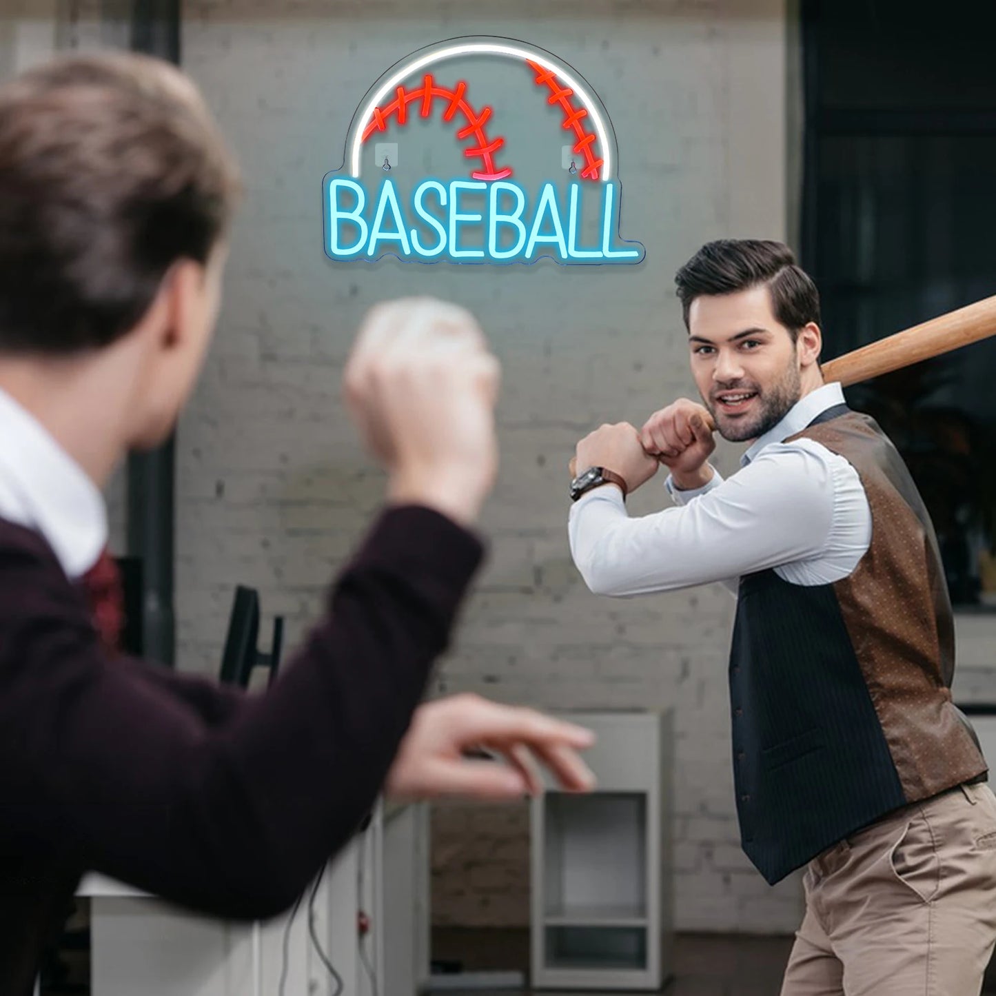 Baseball 5V USB LED Ljusskylt - Prisvärt Alternativ