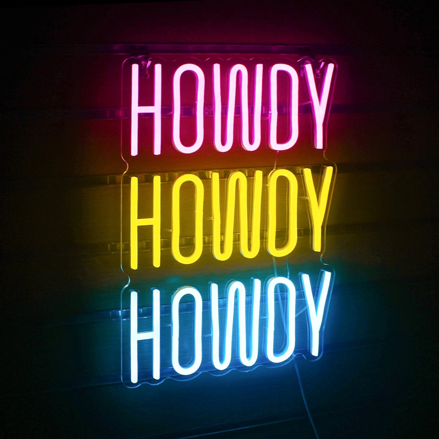 Howdy 5V USB LED Neonskylt - Prisvänlig