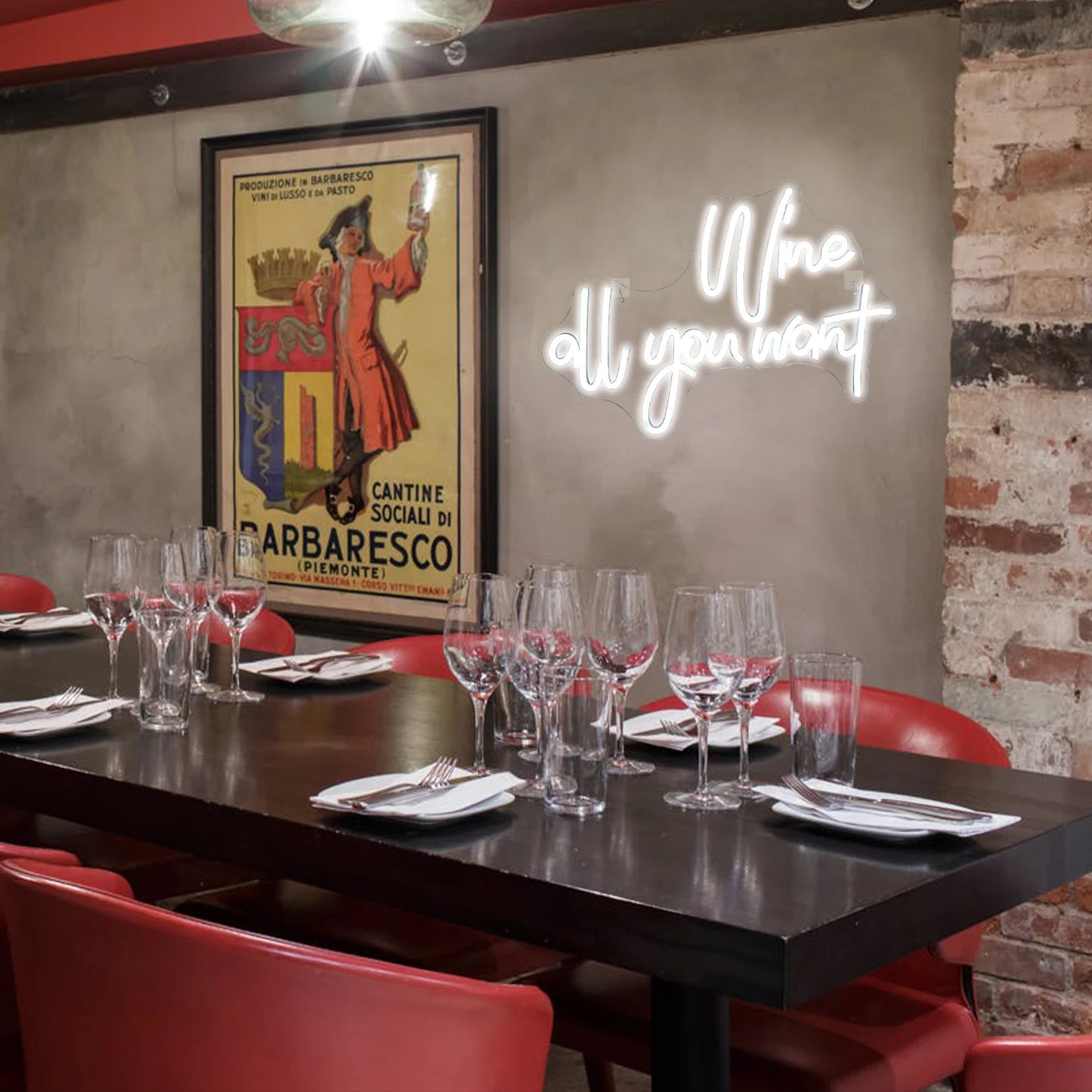 Vinälskare 5V USB LED Ljusskylt - Prisvärd