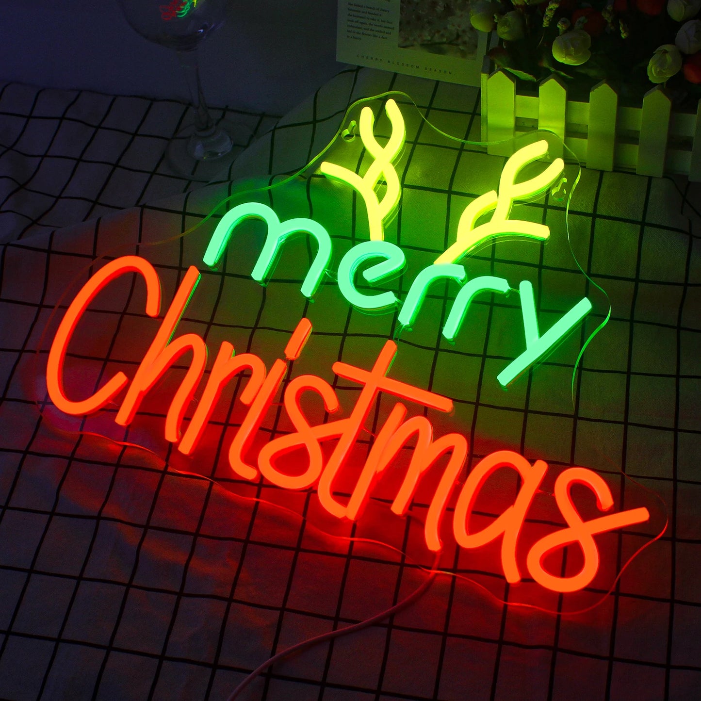 God Jul 5V USB LED Ljusskylt - Budgetvänlig