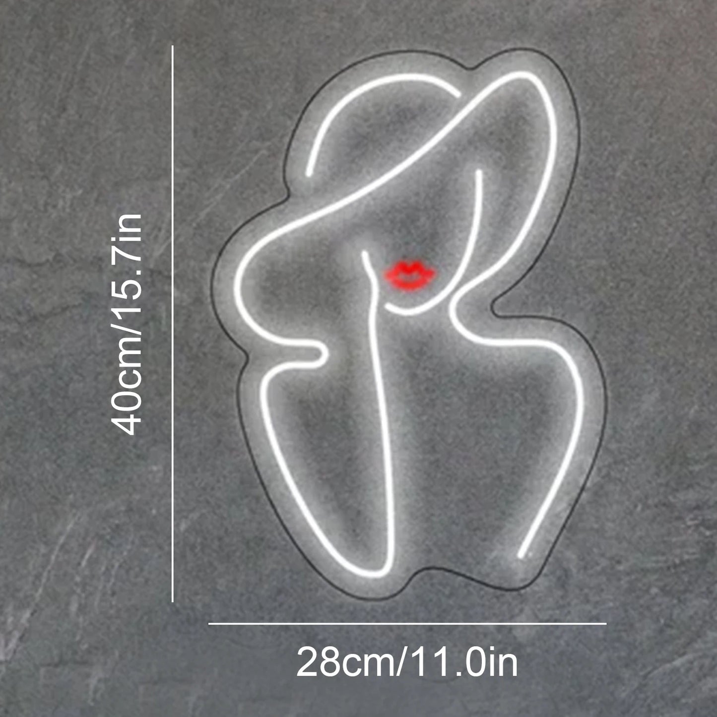 Lady 5V USB LED Ljusskylt - Prisvänlig