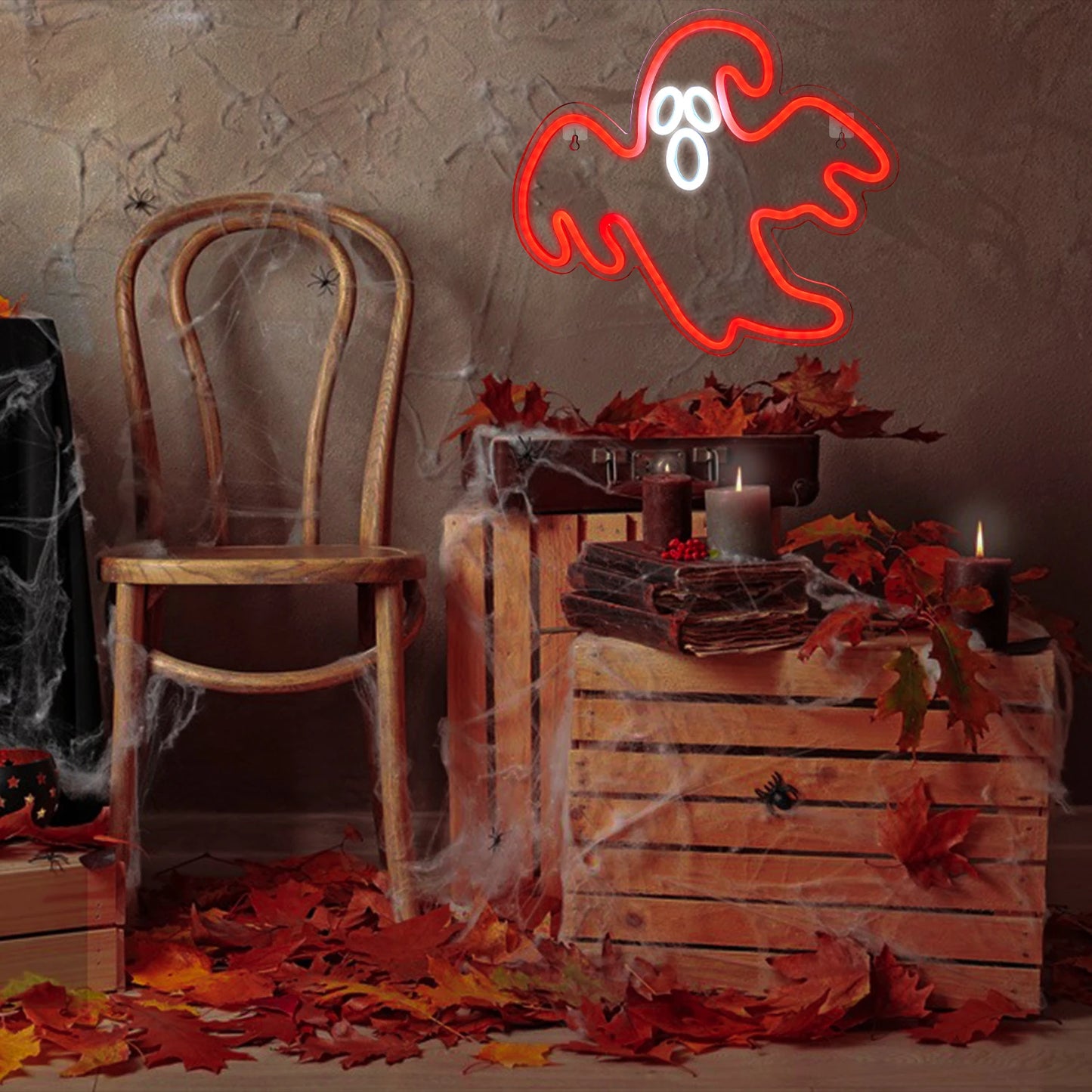 Halloween 5V USB LED Ljusskylt - Prisvänlig