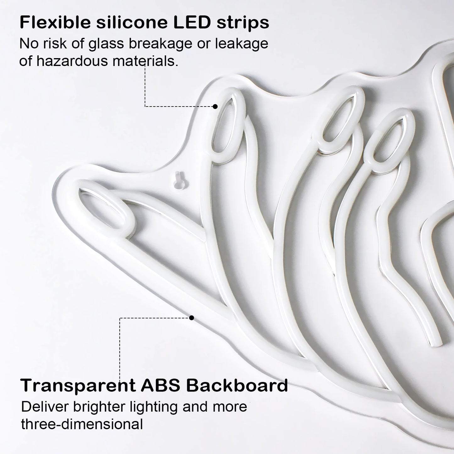 Nagel 5V USB LED Neonskylt - Prisvänlig