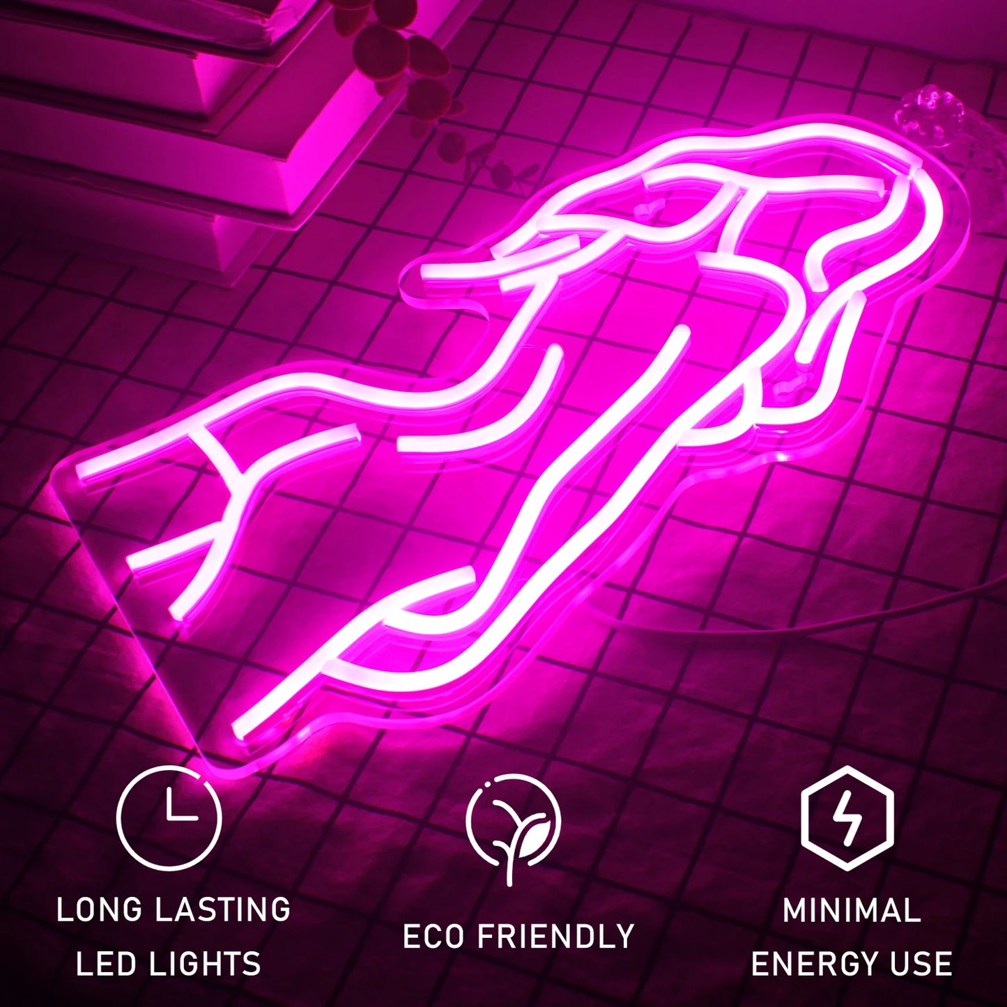 Sexy Lady Kropp 5V USB LED Ljusskylt - Prisvärd
