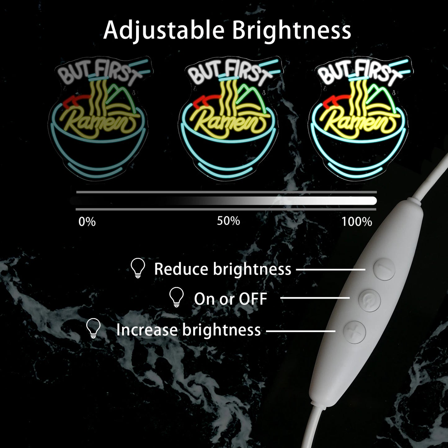 Ramen 5V USB LED Ljusskylt - Prisvärd