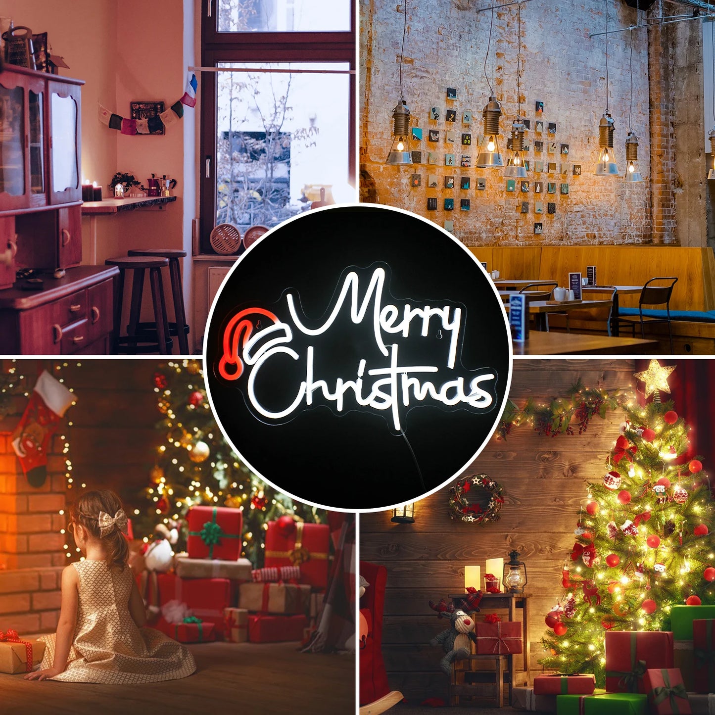 LED God Jul 5V USB LED Ljusskylt - Prisvänlig