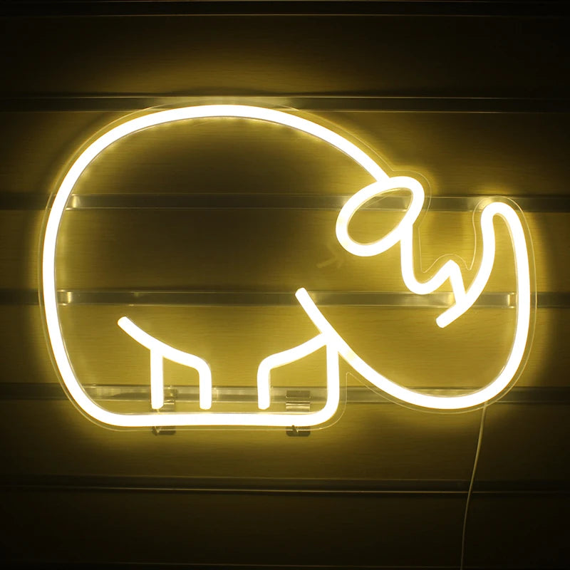 Rhino 5V USB LED Ljusskylt - Prisvärd