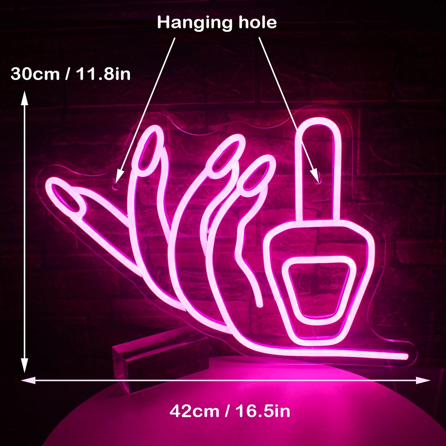 Nagel 5V USB LED Neonskylt - Prisvänlig