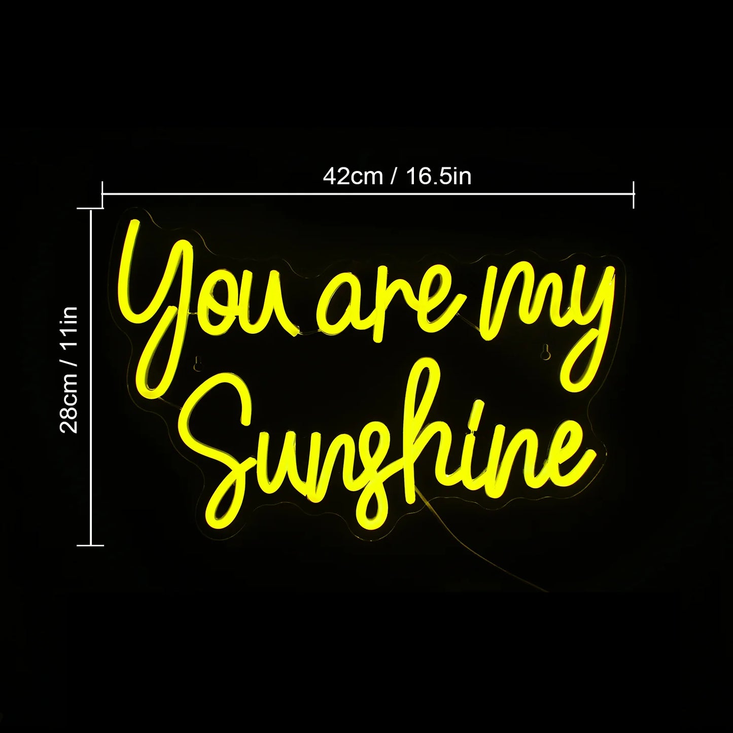 You Are My Sunshine 5V USB LED Ljusskylt - Budgetvänlig