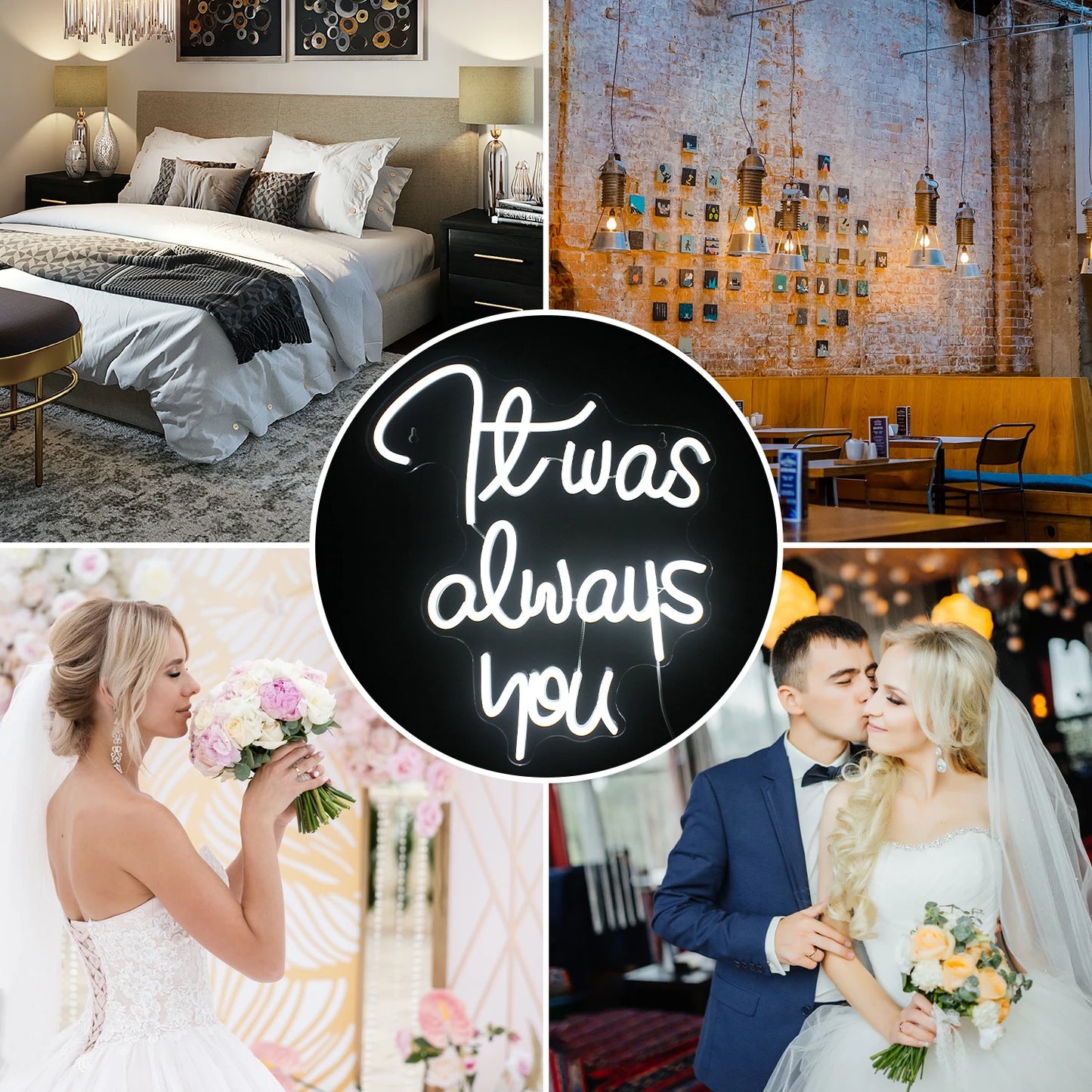 It Was Always You 5V USB LED Ljusskylt - Budgetvänlig