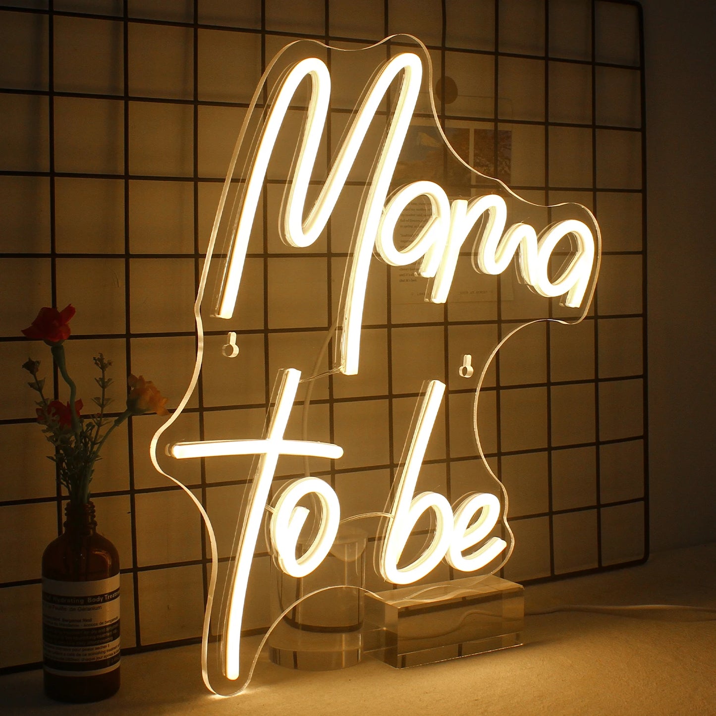 Mama to Be 5V USB LED Ljusskylt - Prisvärd