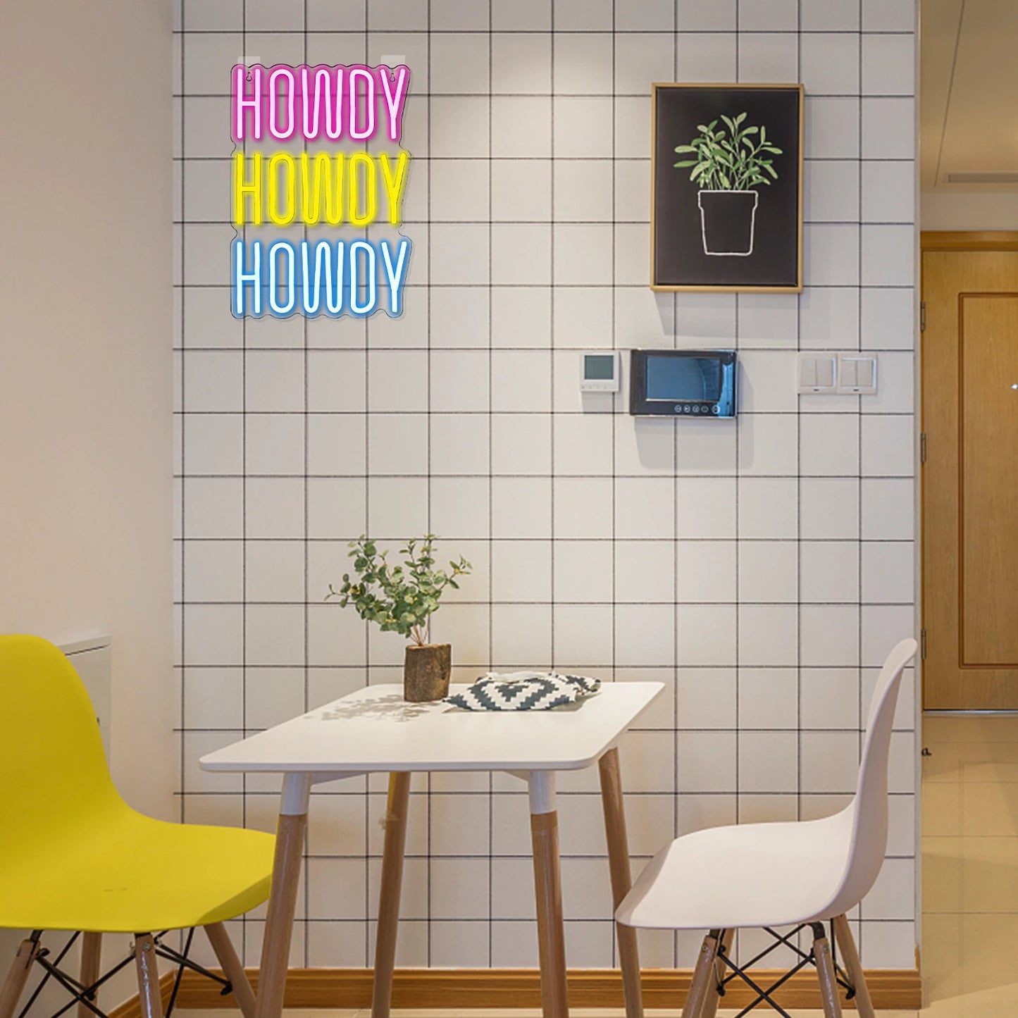 Howdy 5V USB LED Neonskylt - Prisvänlig