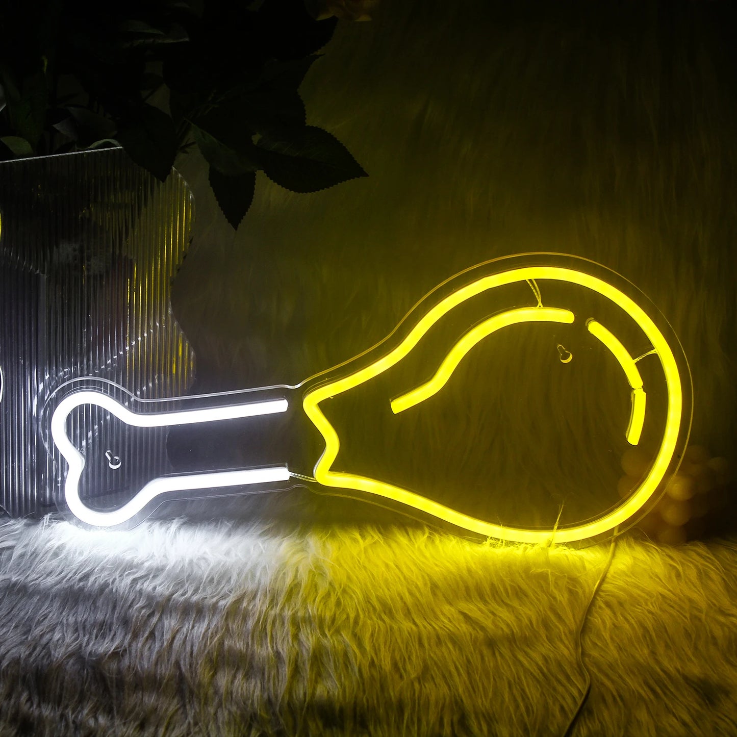 Bilden har en levande, handgjord LED-neonskylt skapad av varumärket Art Neon.