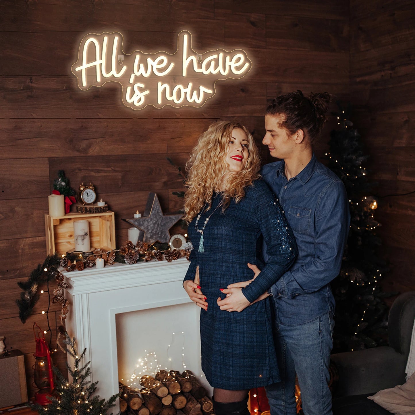 All We Have Is Now 5V USB LED Ljusskylt - Budgetvänlig