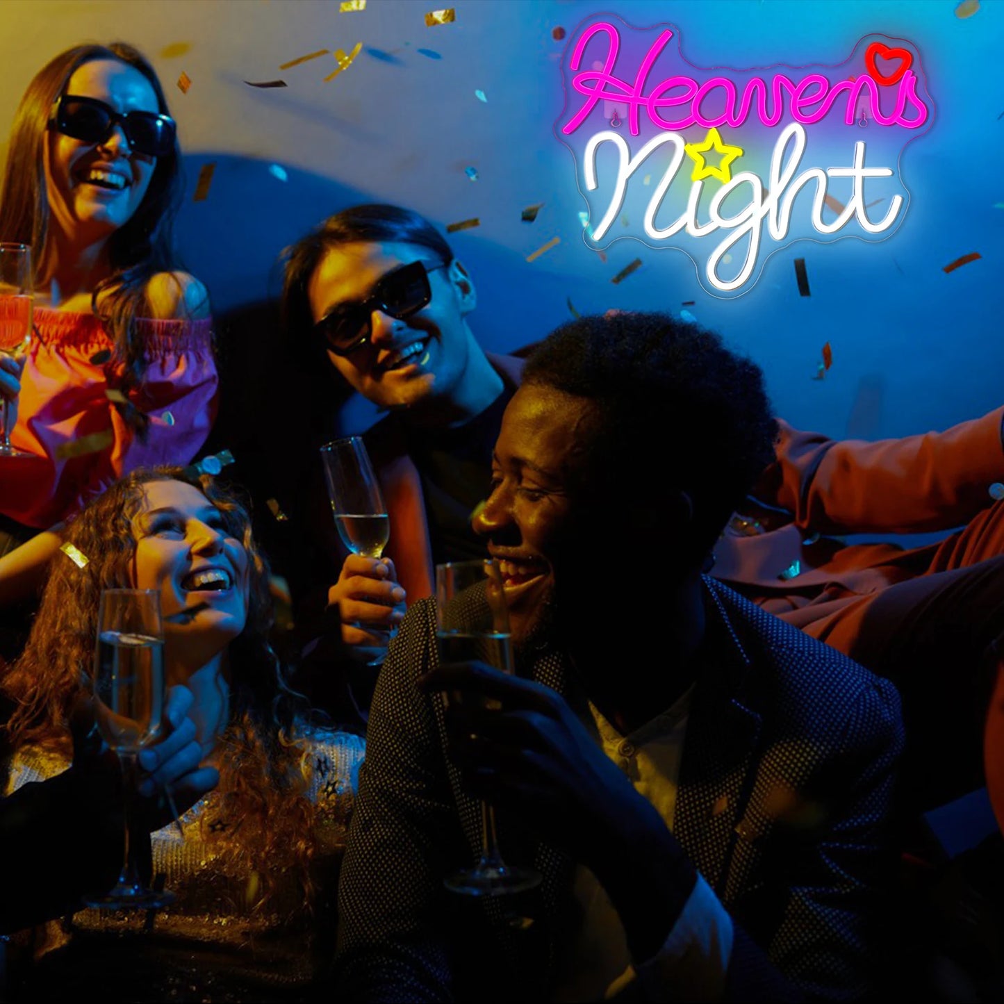 Heavens Night 5V USB LED Ljusskylt - Prisvärd