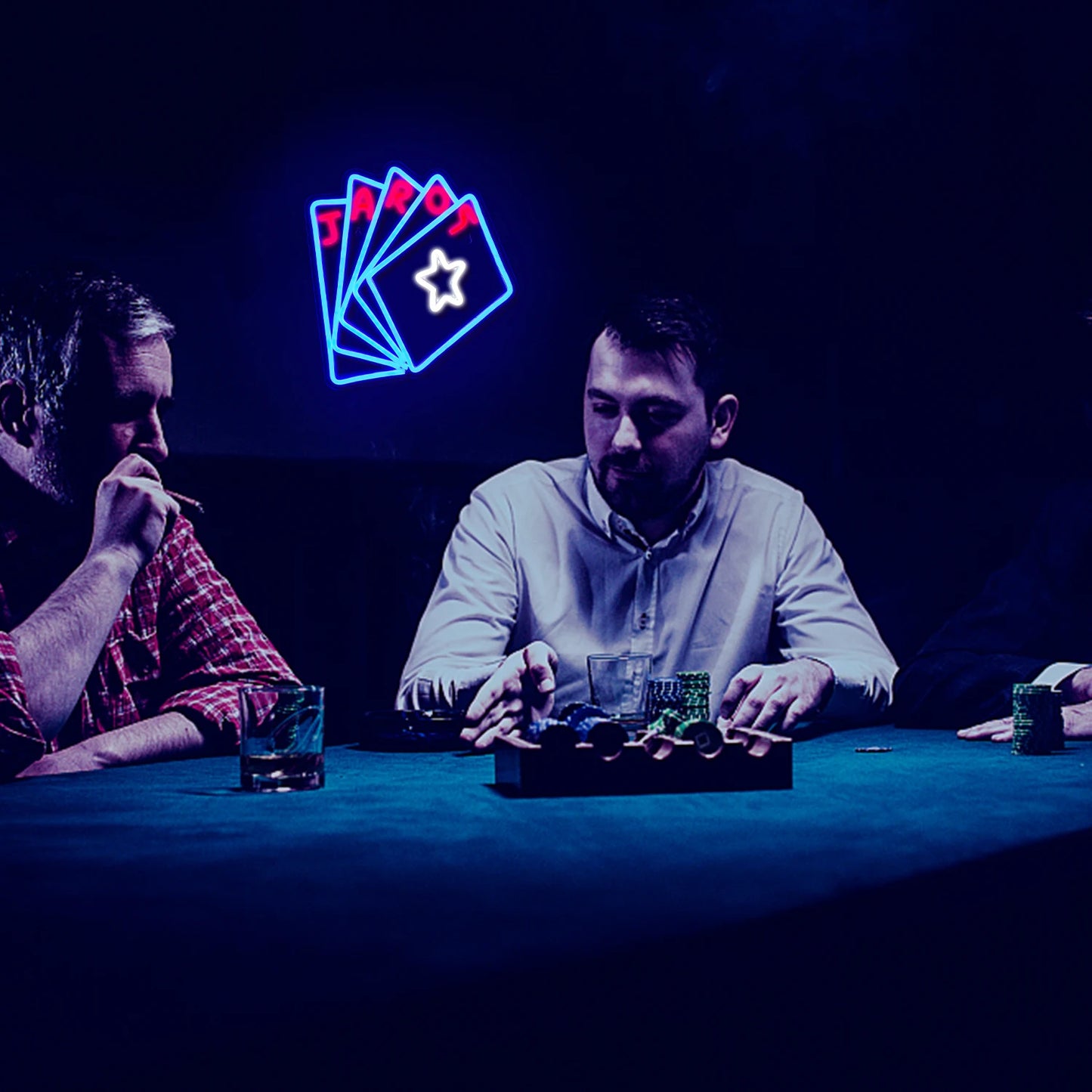 Poker 5V USB LED Ljusskylt - Prisvänlig