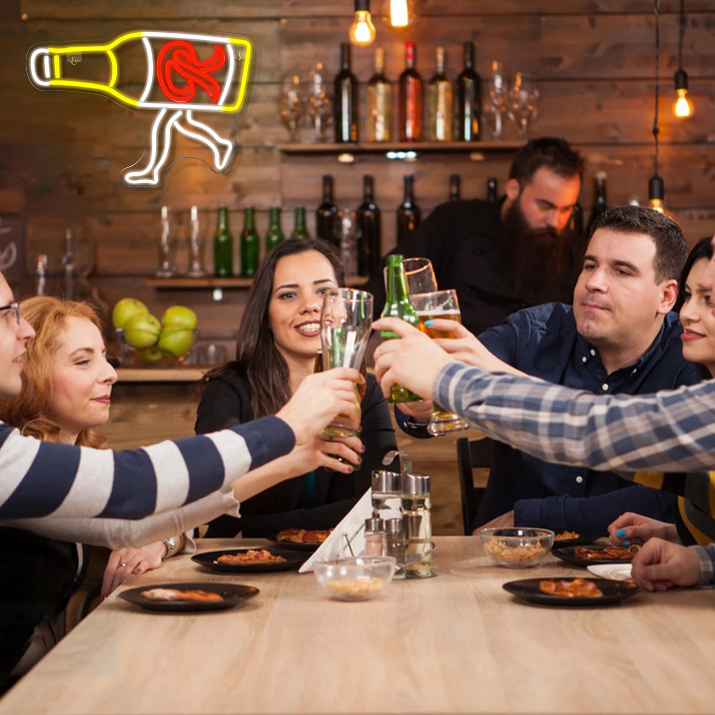 Öl LED 5V USB Ljusskylt - Budgetvänlig