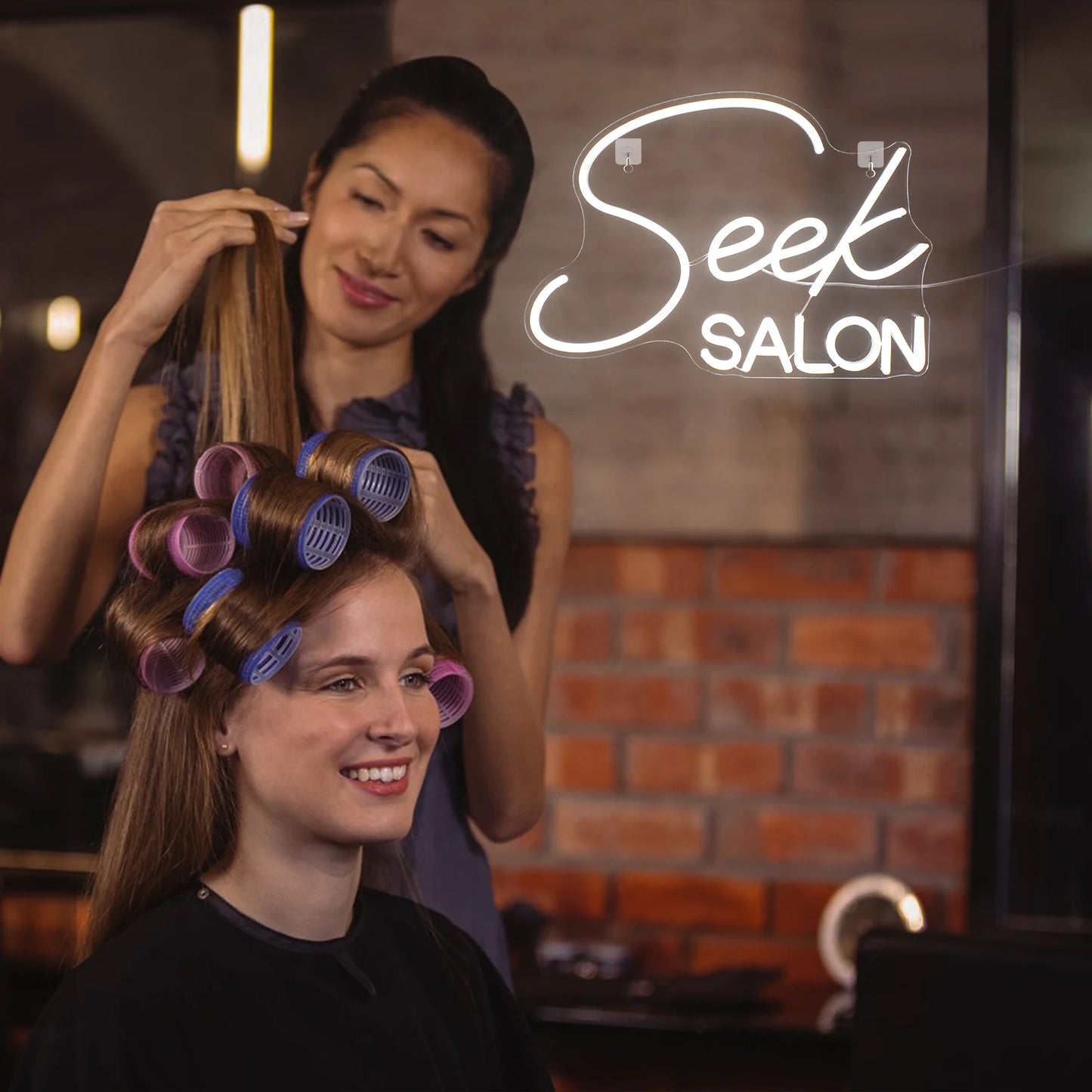 Theartneon Sök SALON 5V Mini USB LED Ljusskylt - Budgetvänlig