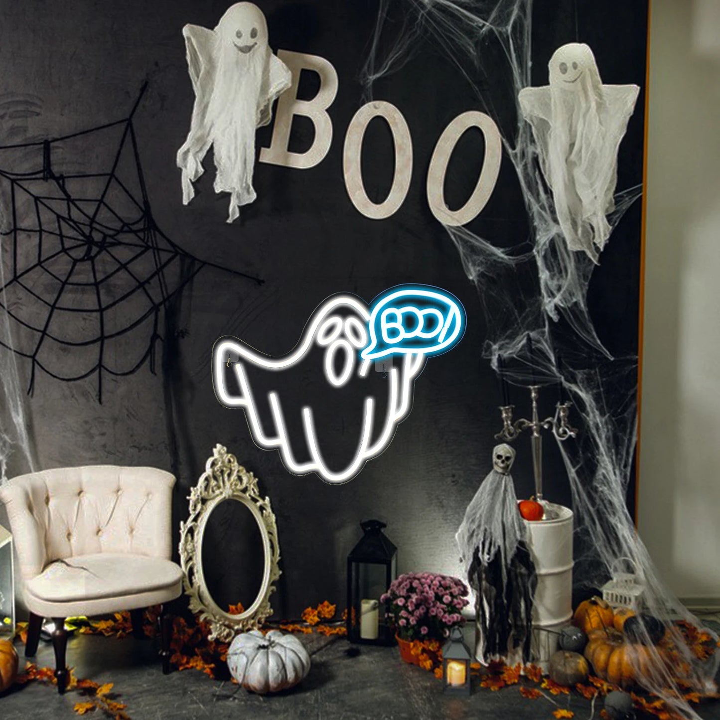 Halloween 5V USB LED Ljusskylt - Budgetvänlig