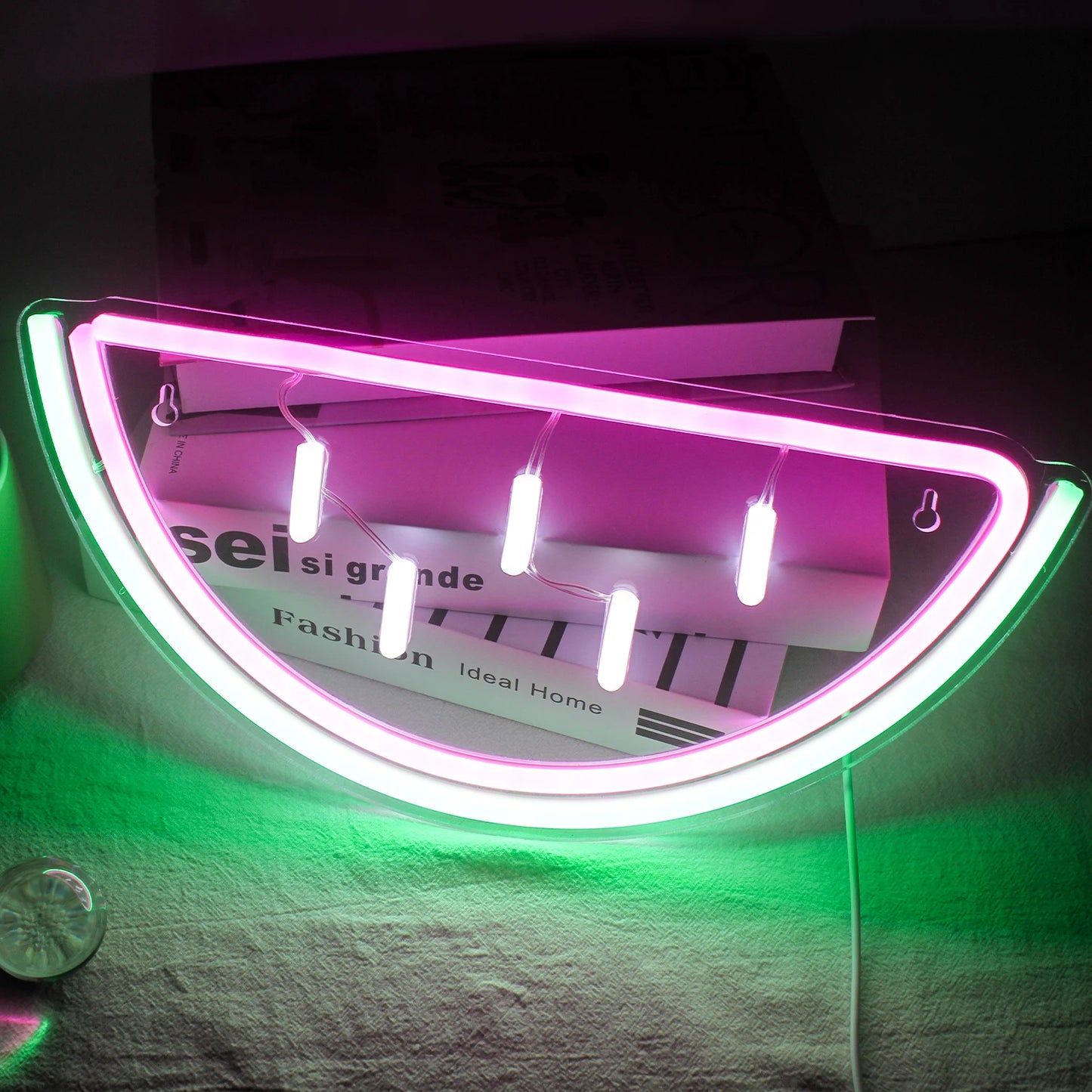 Vattenmelon 5V USB LED Neonskylt - Prisvärd