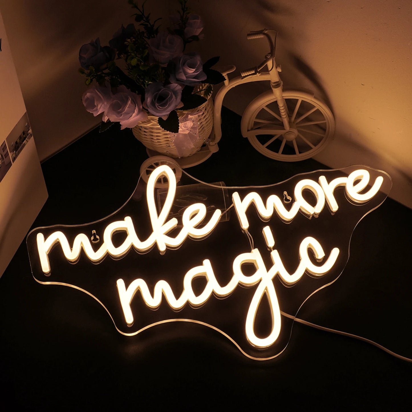 Gör Mer Magi 5V USB LED Ljusskylt - Budgetvänlig