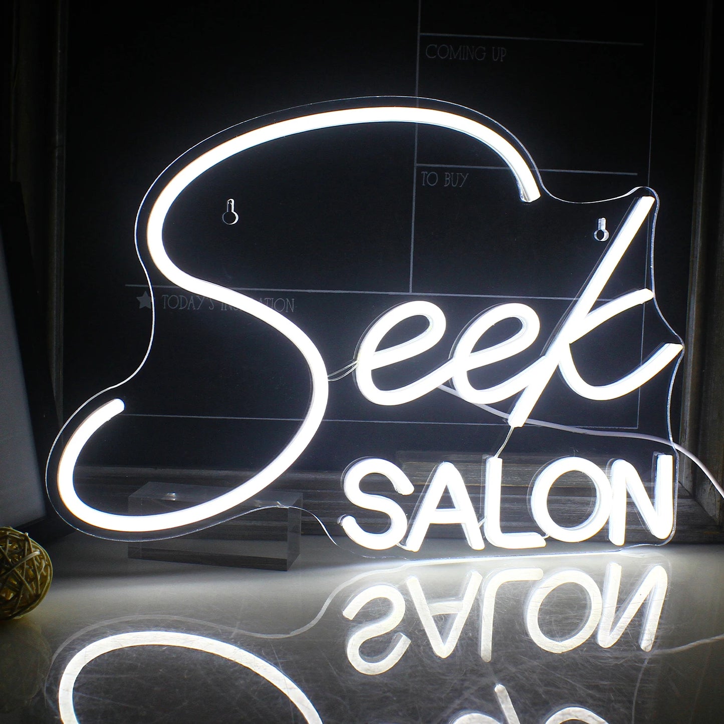 Theartneon Sök SALON 5V Mini USB LED Ljusskylt - Budgetvänlig
