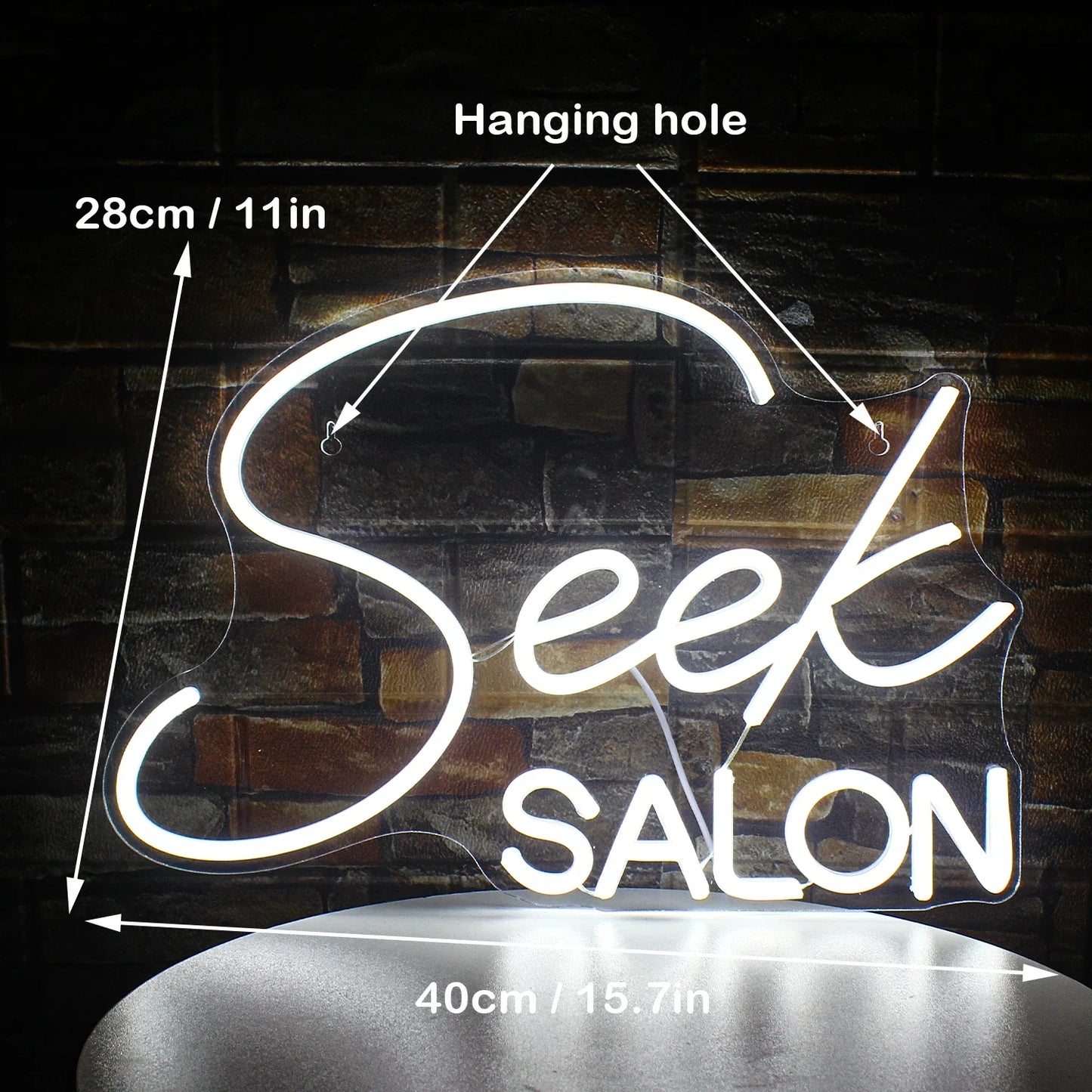 Seek SALONG 5V USB LED Neonskylt - Prisvärd