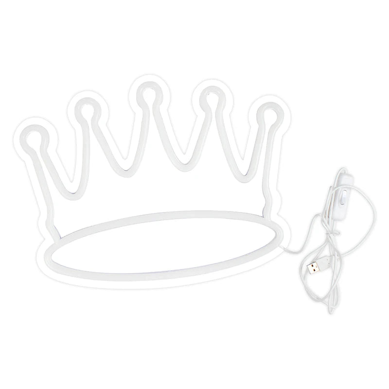 Kronformad 5V USB LED Neonskylt - Prisvänlig