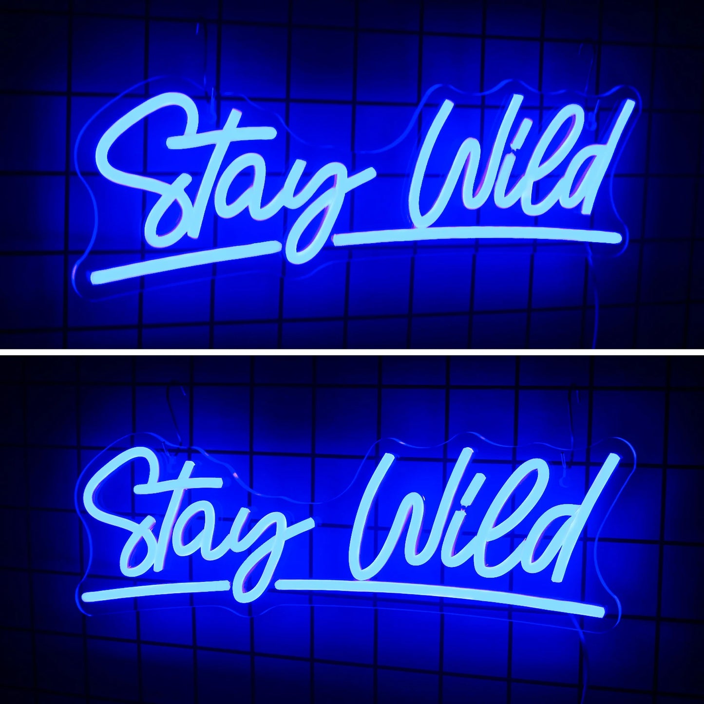 Stay Wild 5V USB LED Ljusskylt - Budgetvänlig